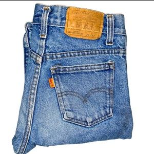 Womens 26x32 Orange Tab 501 Levi Jeans